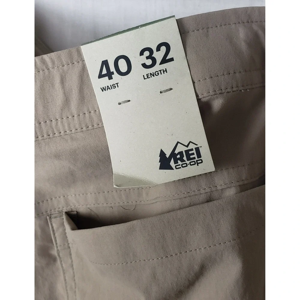 REI‎ Co Op Mens 40x32L Tan Lightweight Trail Ready Outdoor Pants UPF 50 Gorpcore